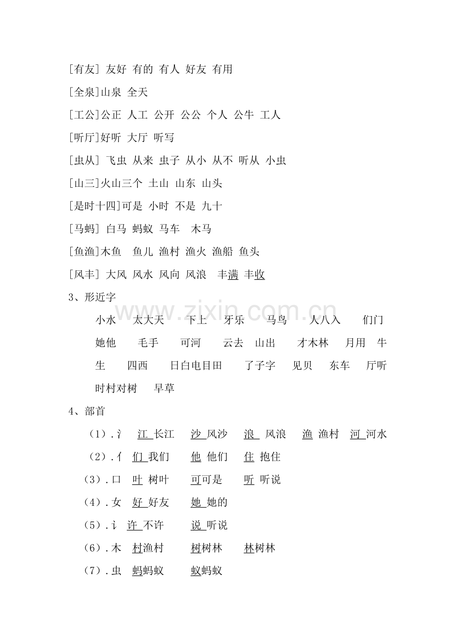 苏教版一年级语文上册知识点总结.doc_第2页