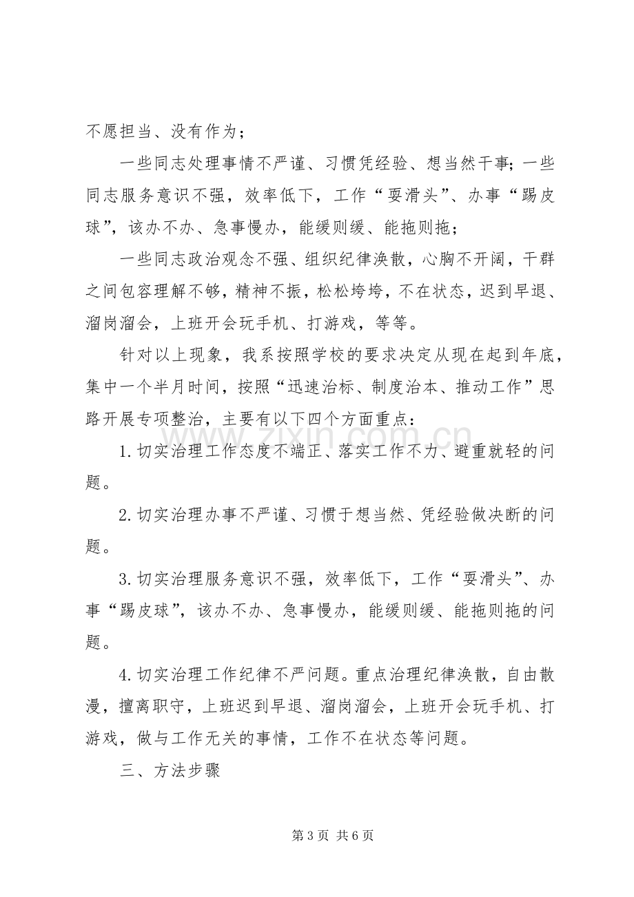 庸懒散浮拖问题专项整治工作方案 .docx_第3页