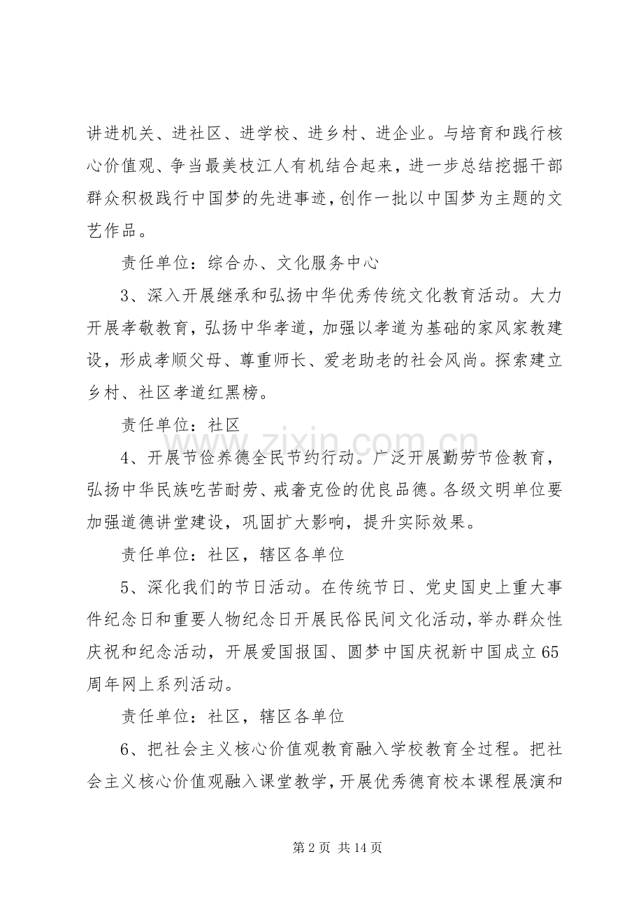 社区社会主义核心价值观宣传教育活动实施方案.docx_第2页