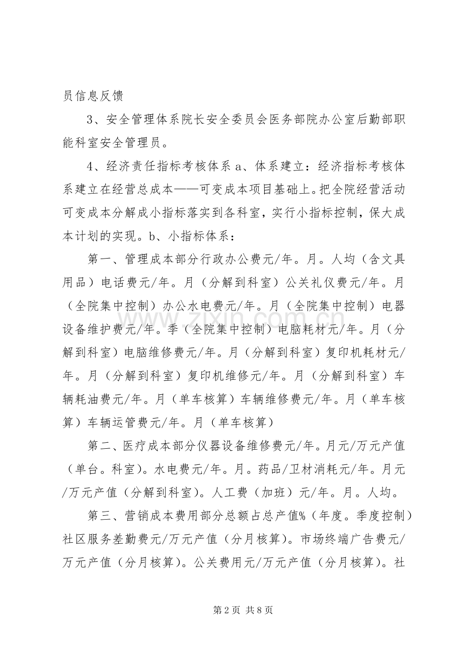 医院目标管理实施方案.docx_第2页