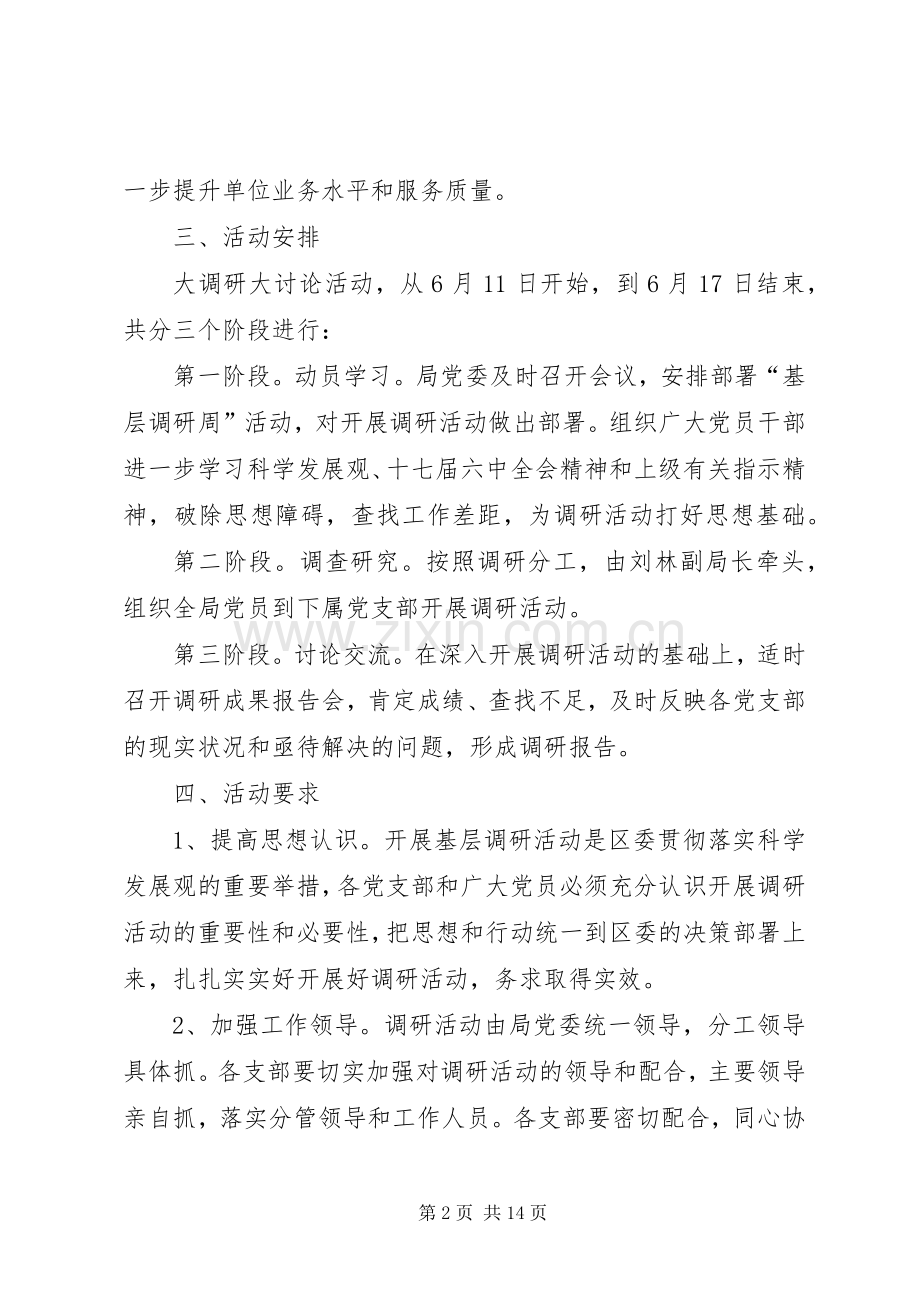 粮食局基层调研周活动实施方案.docx_第2页