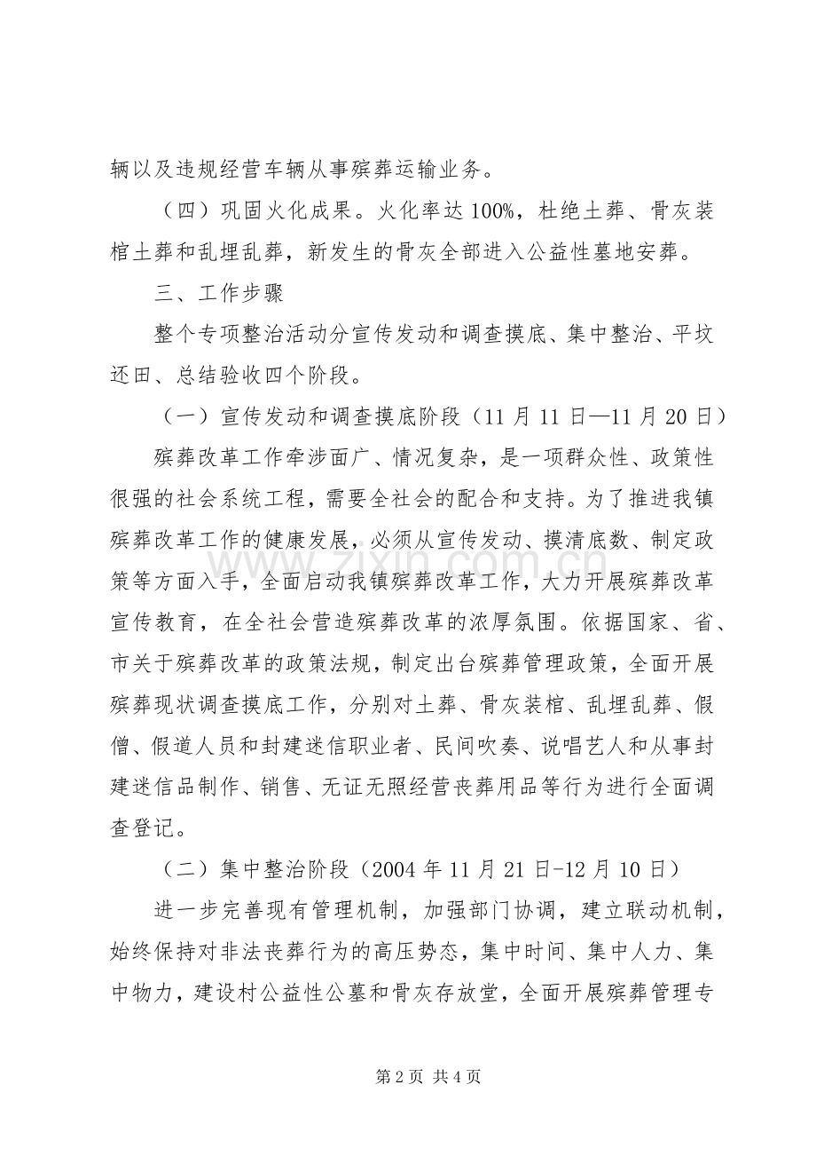 殡葬管理专项整治活动方案.docx_第2页