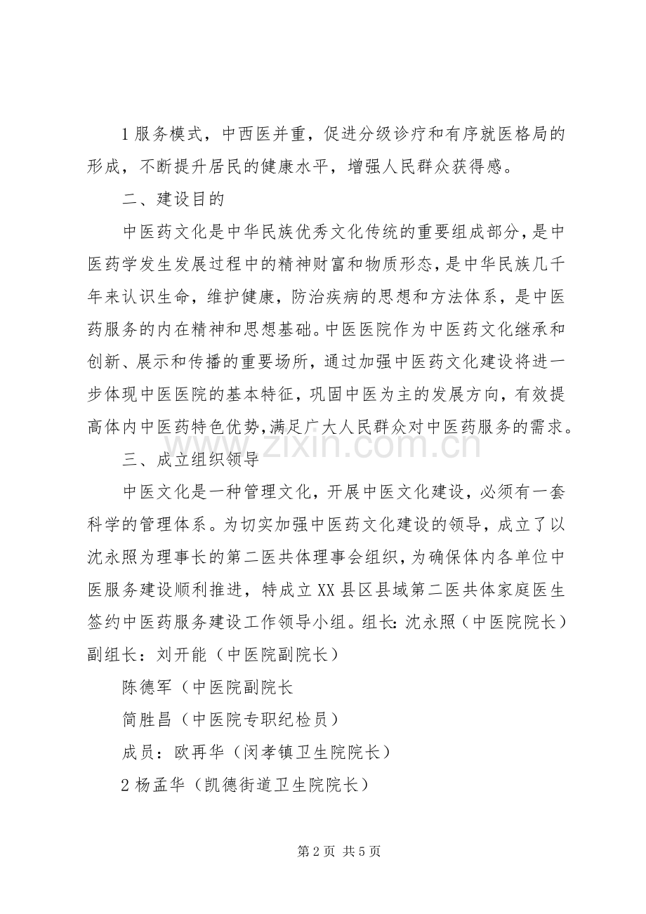 XX市中心医院医联体家庭医生式服务试点工作方案(试行) .docx_第2页