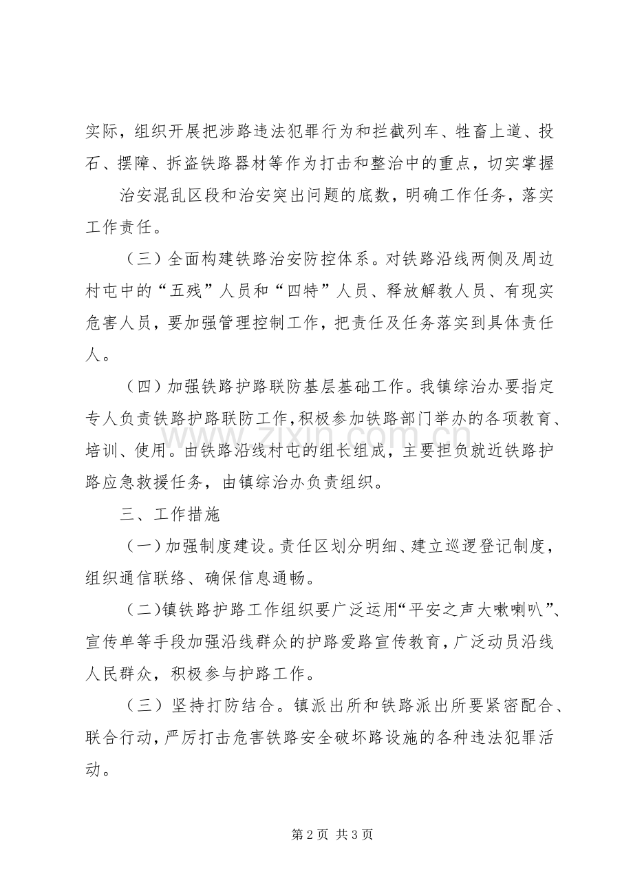 乡镇铁路护路联防工作实施方案 .docx_第2页