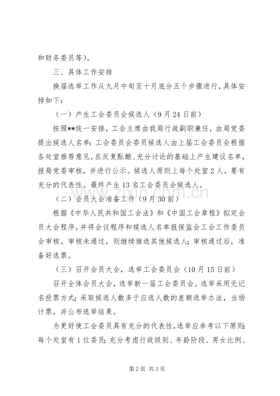 X局工会委员会换届选举实施方案.docx_第2页