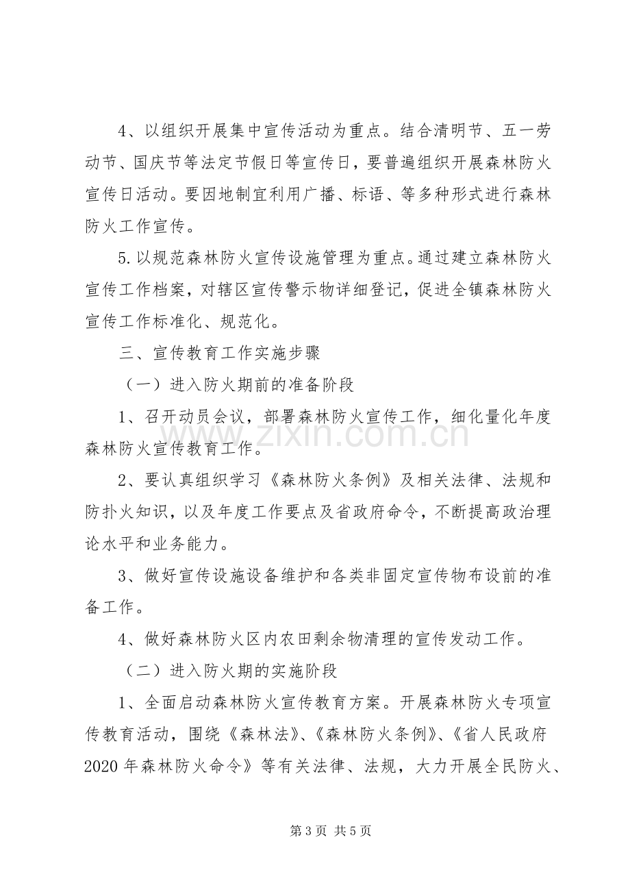 镇森林防火宣传教育工作实施方案.docx_第3页