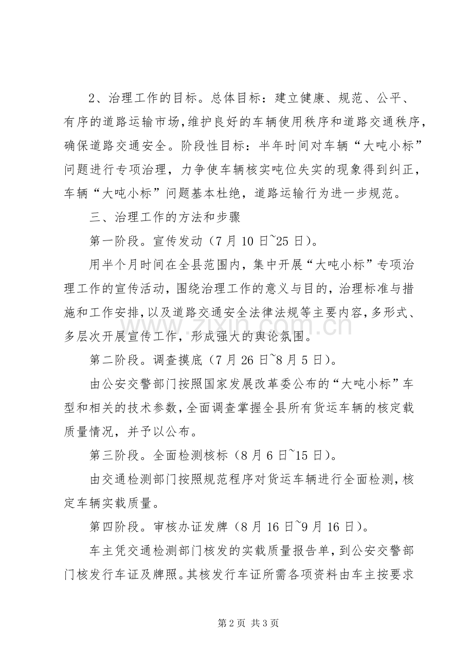 县交通局关于整治大吨小标车辆的方案 (2).docx_第2页