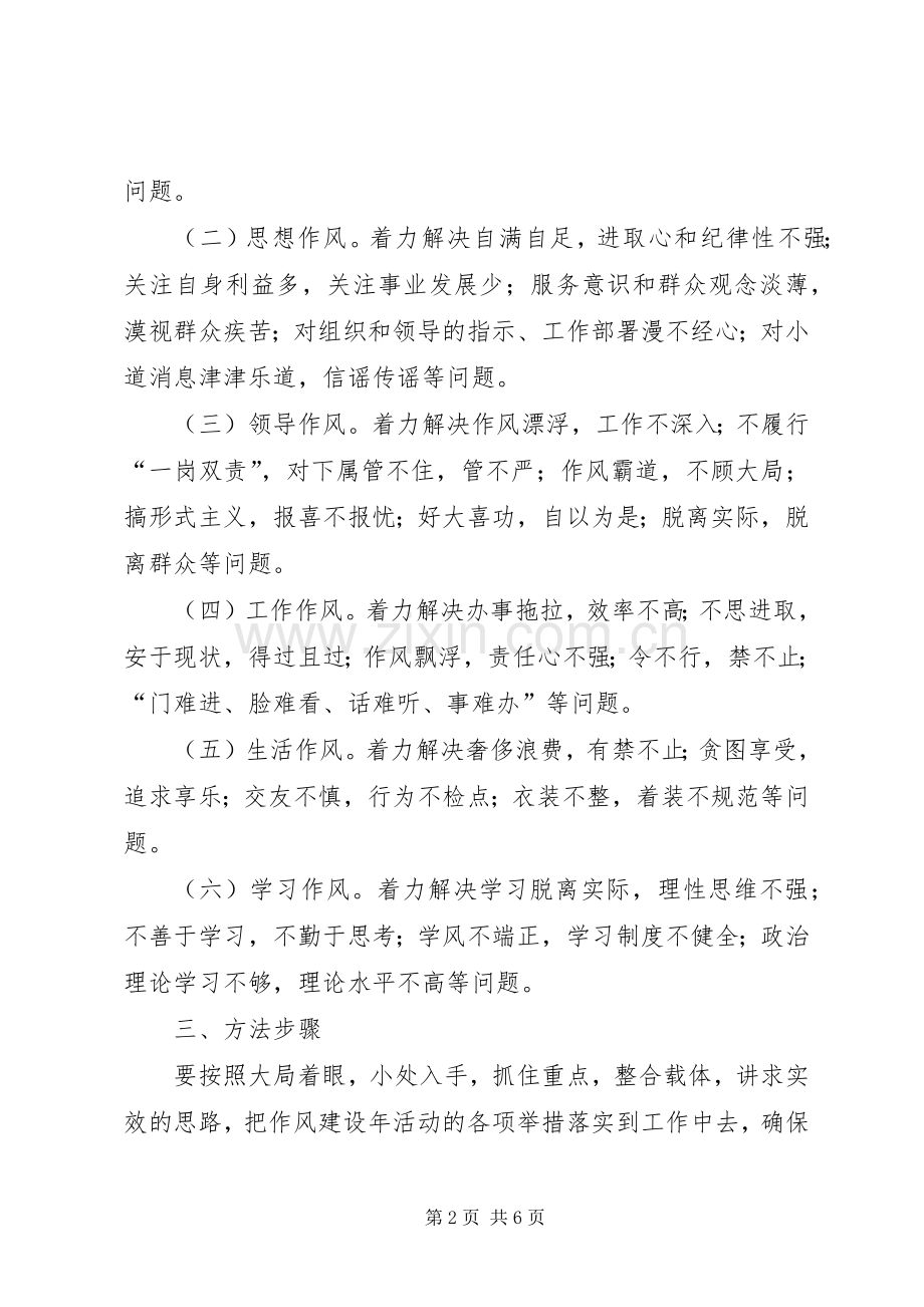 涡阳县交通局机关作风建设年活动方案.docx_第2页