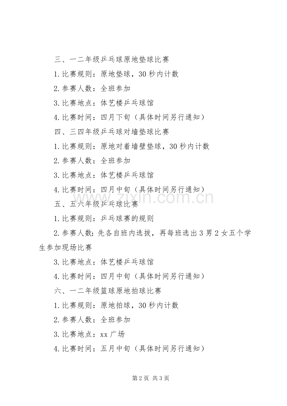 学校体育节活动实施方案（讨论稿）.docx_第2页