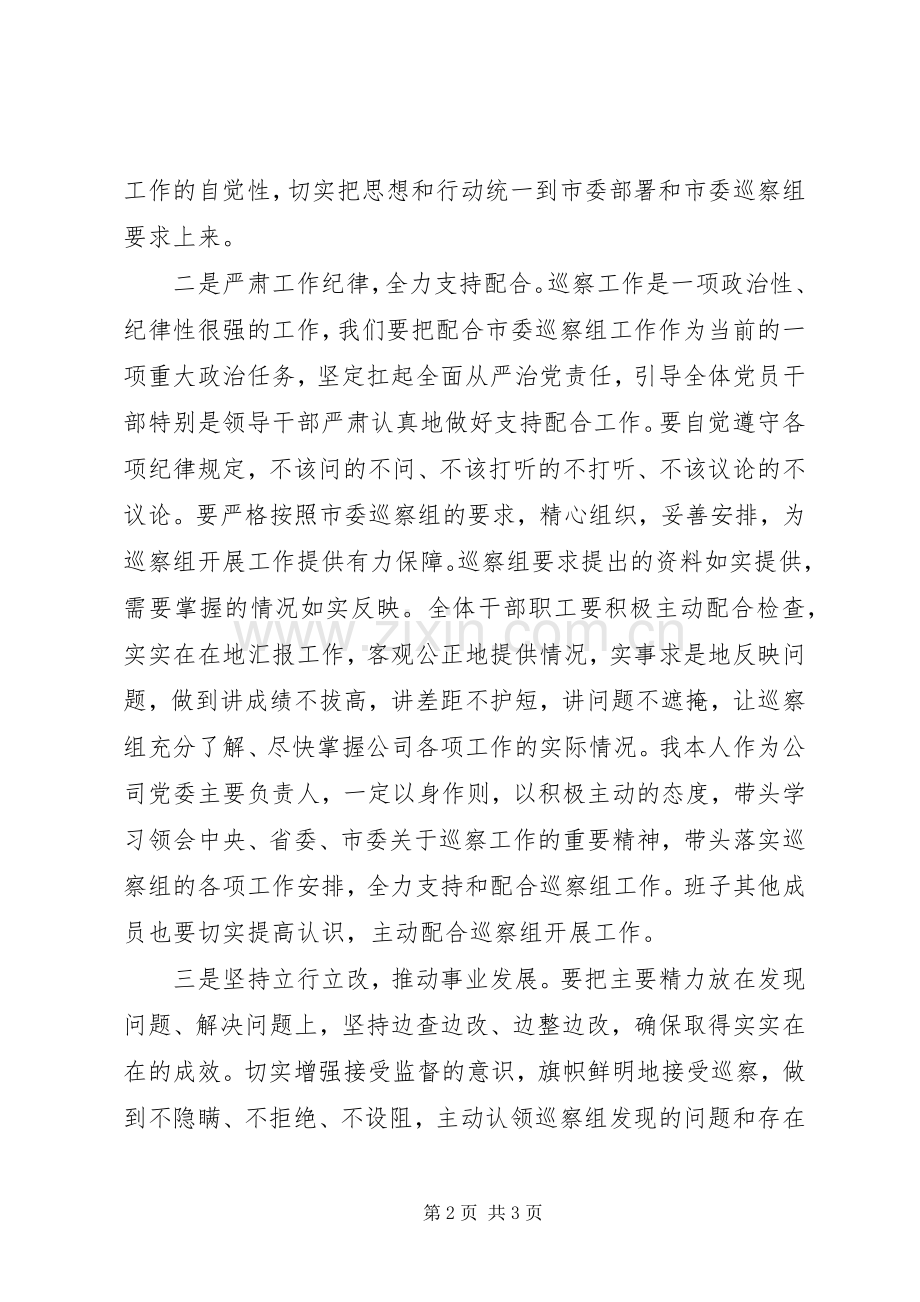 巡察动员会表态发言稿(集团公司).docx_第2页