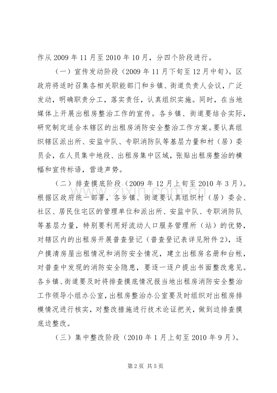 出租房屋消防安全整治实施方案.docx_第2页