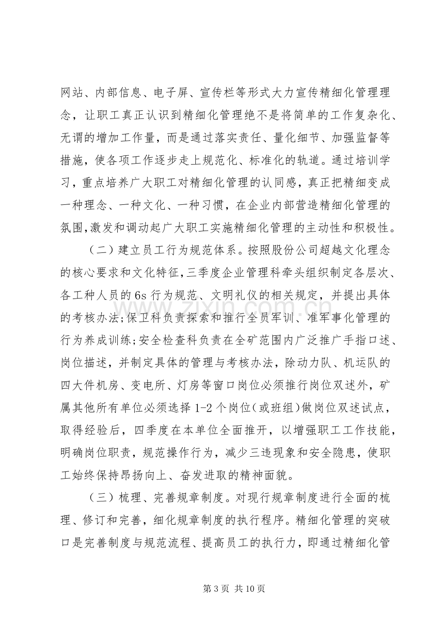 关于推进精细化管理工作方案.docx_第3页