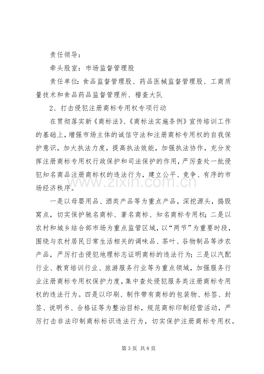 工商局红盾春雷工作实施方案.docx_第3页