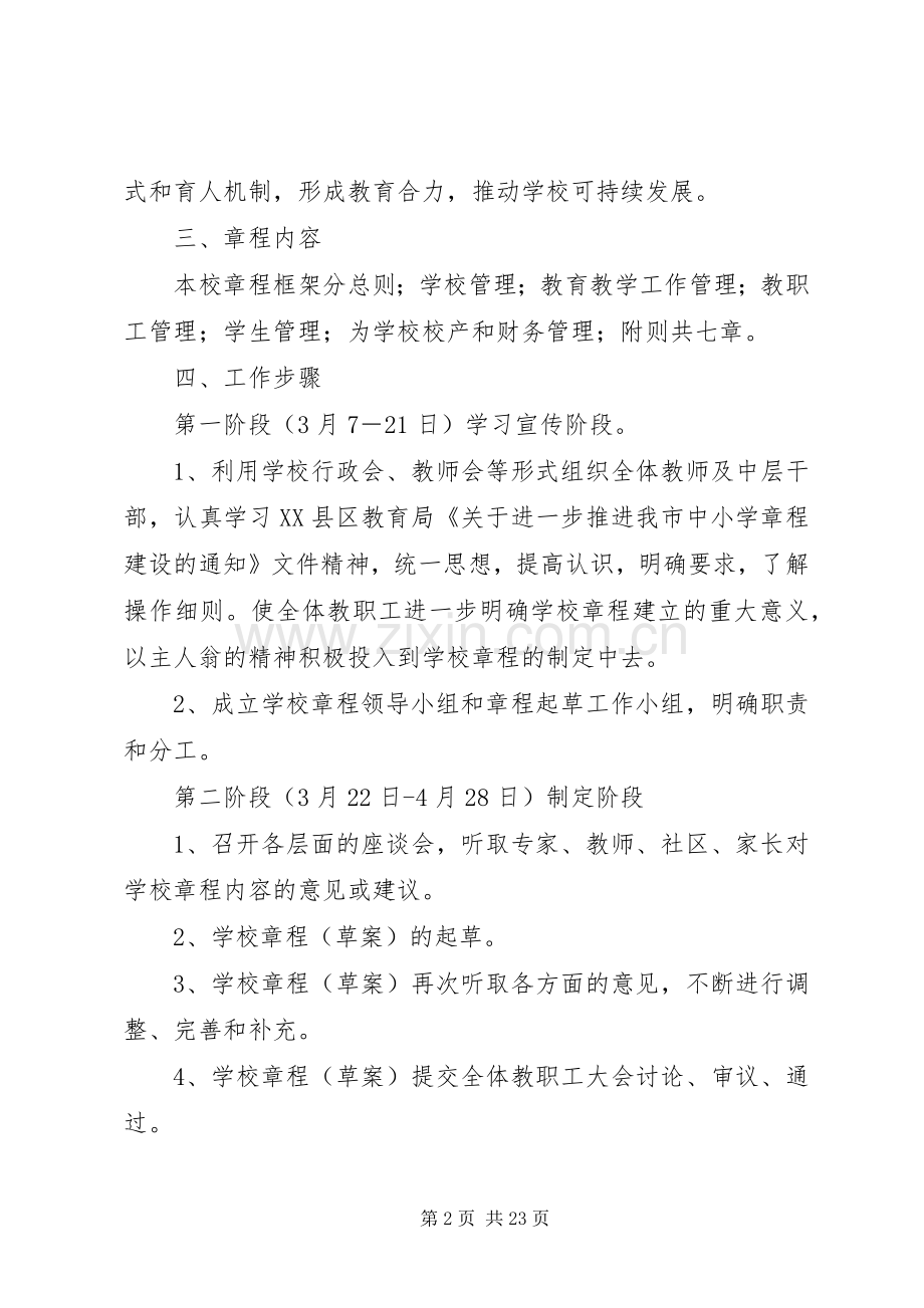 XX小学章程建设方案.docx_第2页