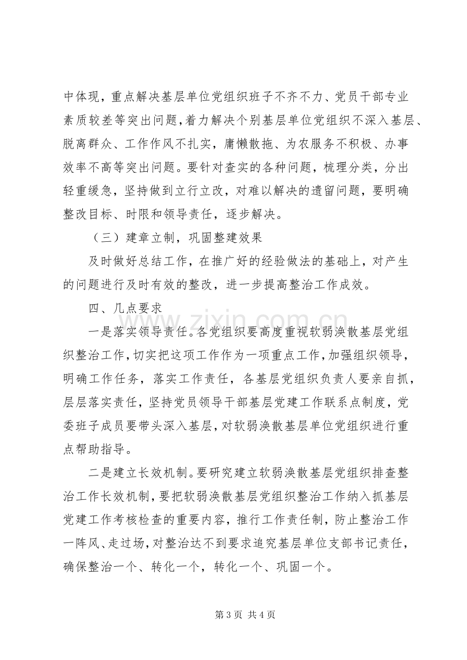 关于开展软弱涣散基层党组织整顿实施方案.docx_第3页