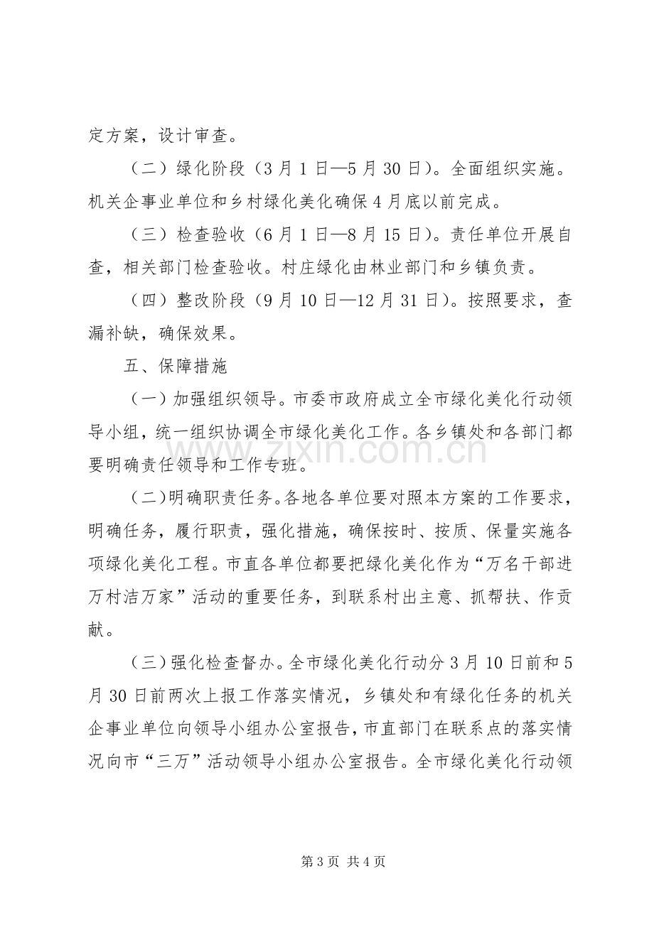 全市绿化美化行动实施方案.docx_第3页