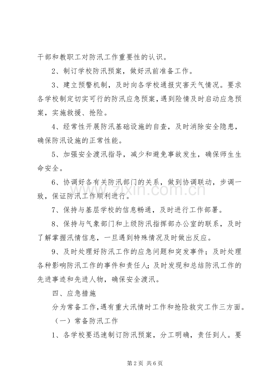 乡镇校区防汛应急处置预案.docx_第2页