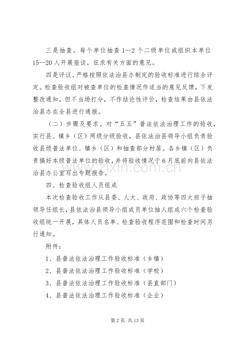 五五普法依法治理工作检查验收实施方案.docx_第2页