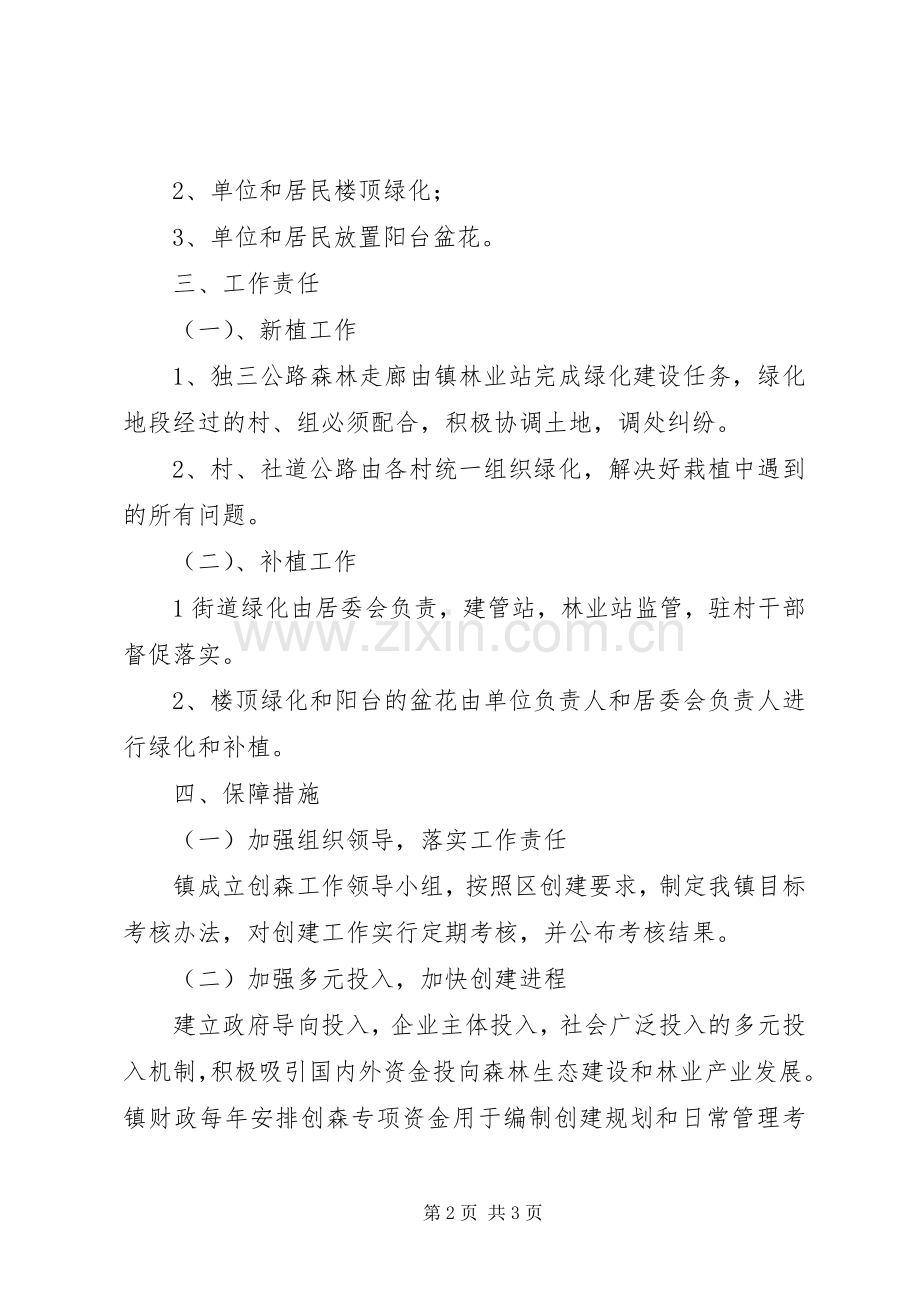 关于创建森林城市活动实施方案.docx_第2页