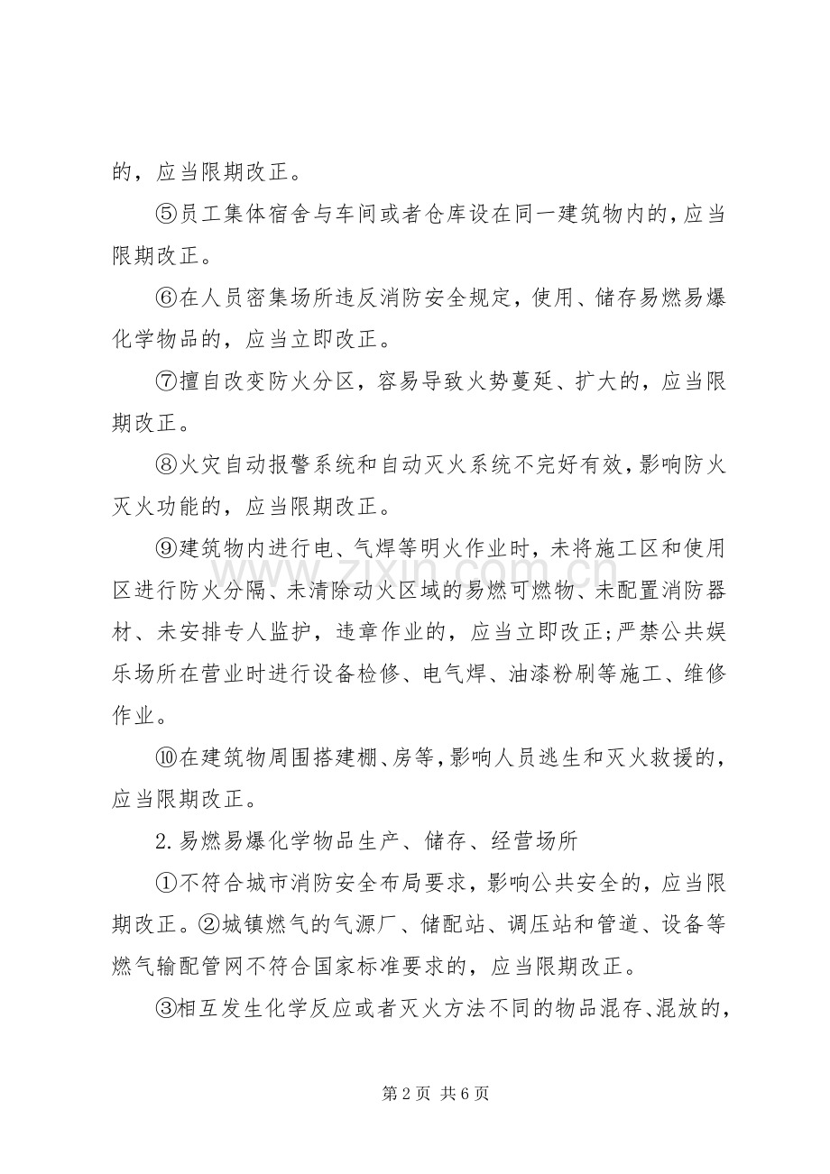 集中开展火灾隐患大排查大整改保安全工作实施方案 (2).docx_第2页