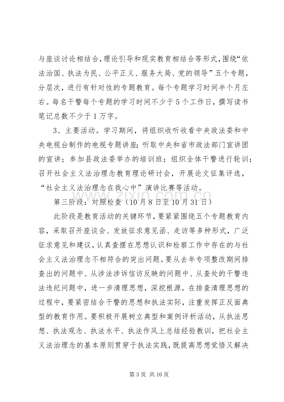 检察院关于开展社会主义法治理念教育方案及配档表.docx_第3页