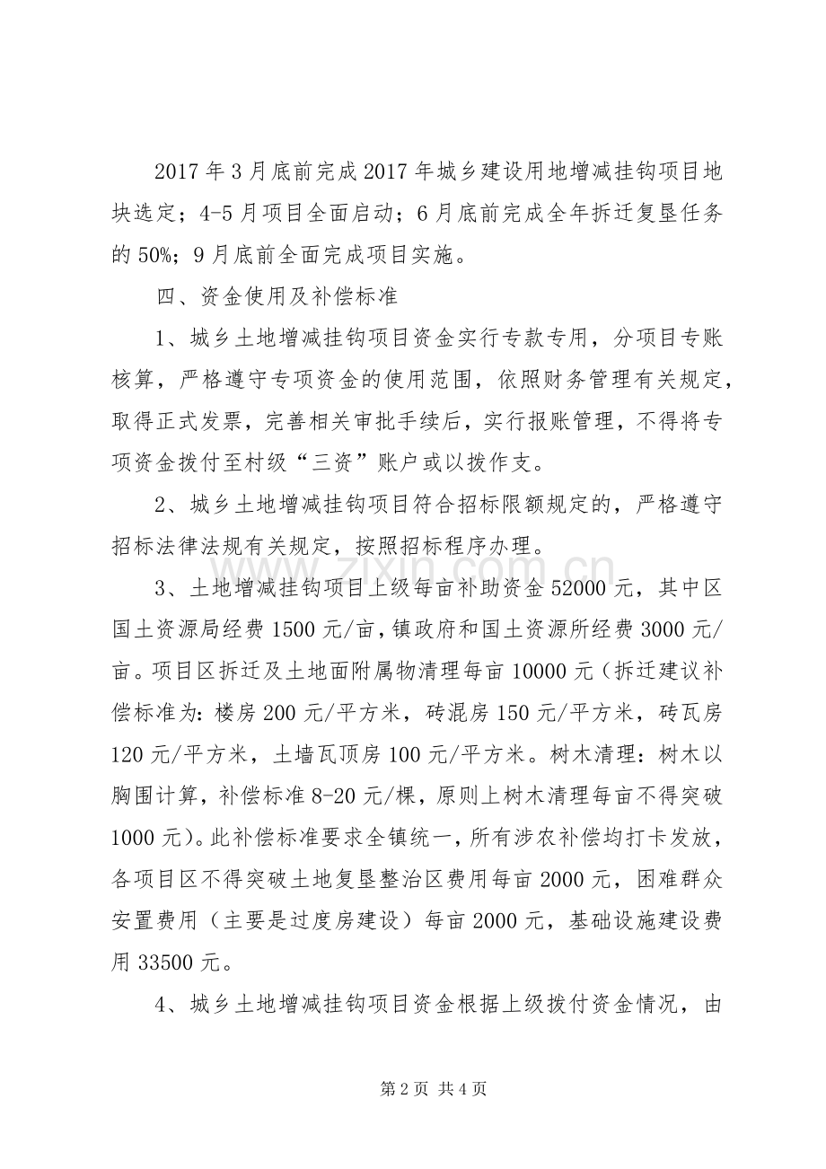 镇XX年城乡建设用地增减挂钩工作方案.docx_第2页