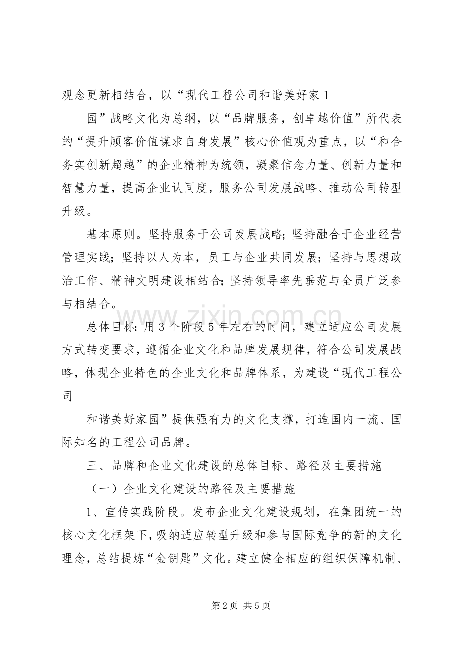 关于全面加强公司企业文化建设的推进实施方案.docx_第2页