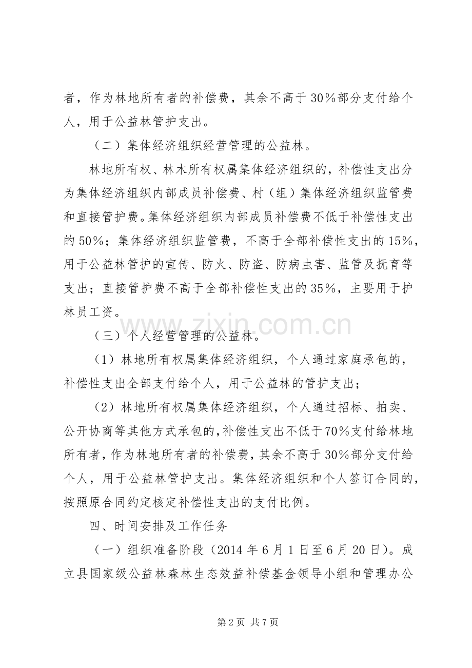 森林生态效益补偿工作实施方案.docx_第2页