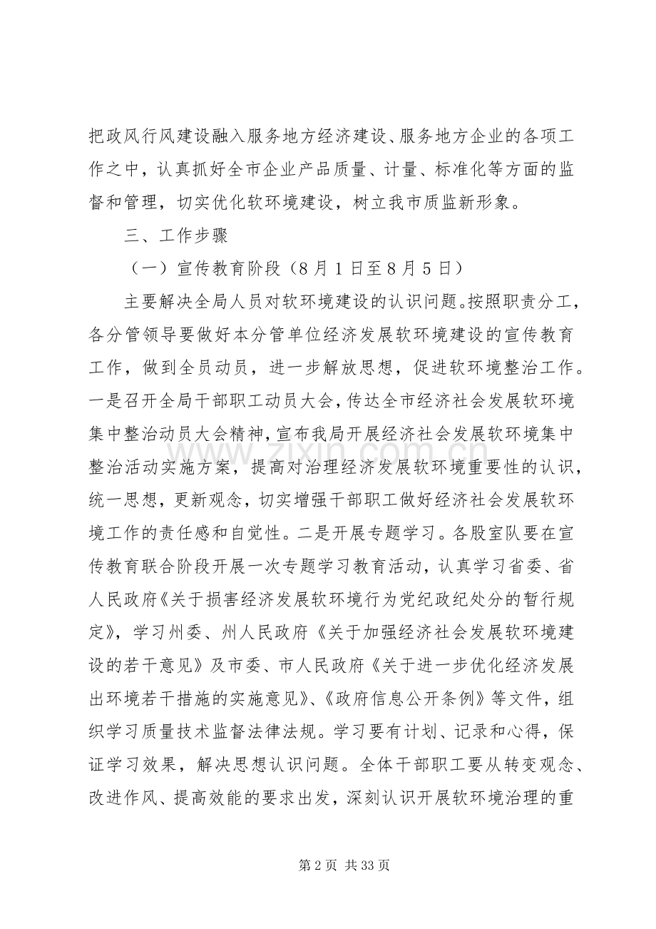 质监局开展经济社会发展软环境集中整治活动方案.docx_第2页