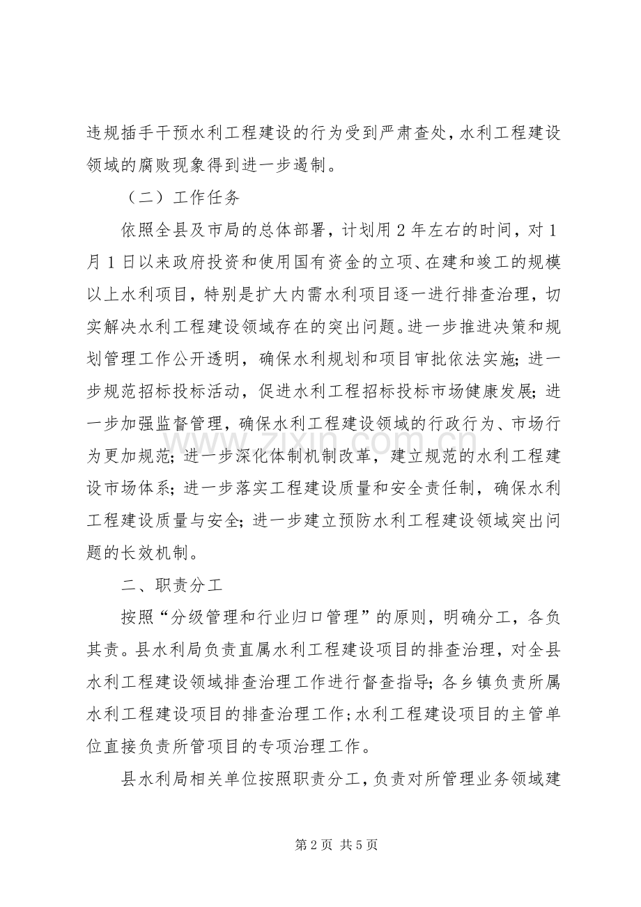 水利工程建设领域突出问题专项治理工作方案.docx_第2页