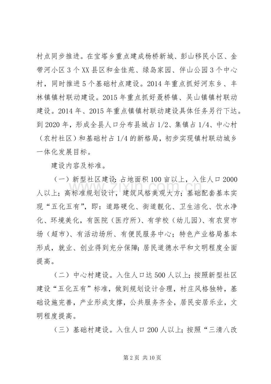 镇村联动建设一体化方案.docx_第2页