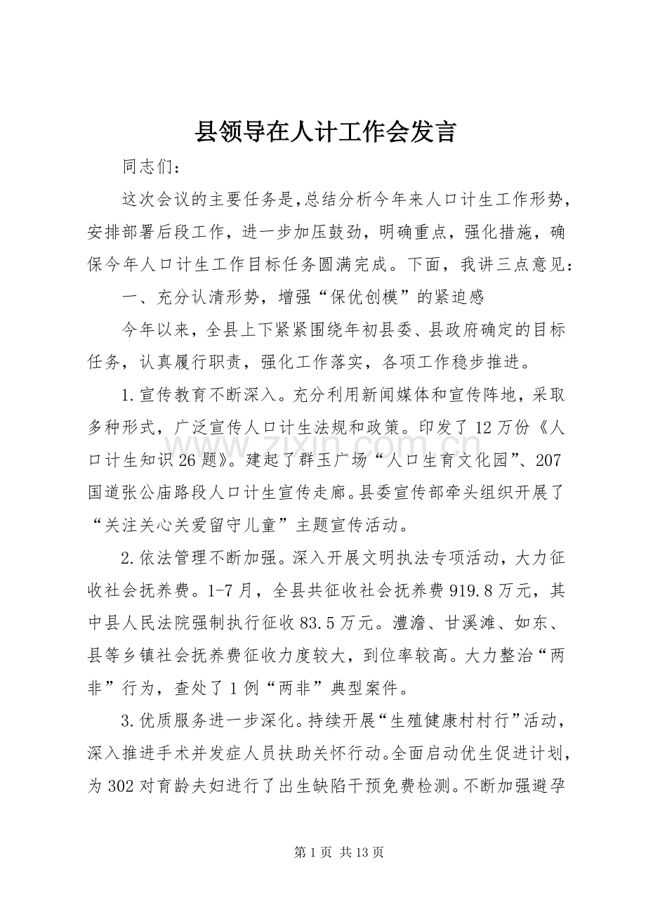 县领导在人计工作会发言.docx_第1页