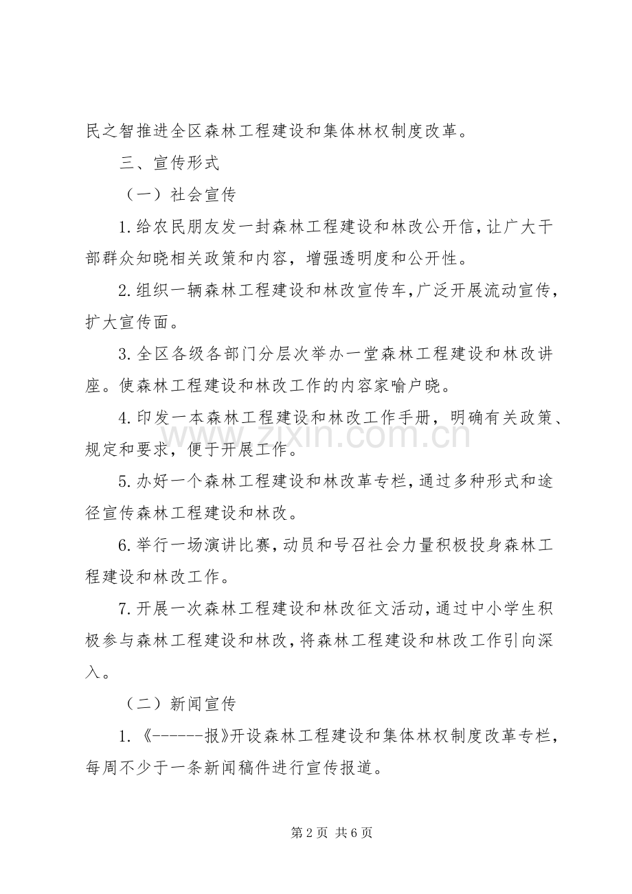 森林工程建设和集体林权制度改革宣传工作实施方案.docx_第2页