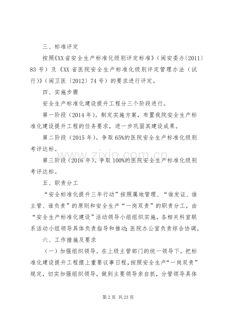 医院安全生产标准化提升建设方案.docx_第2页