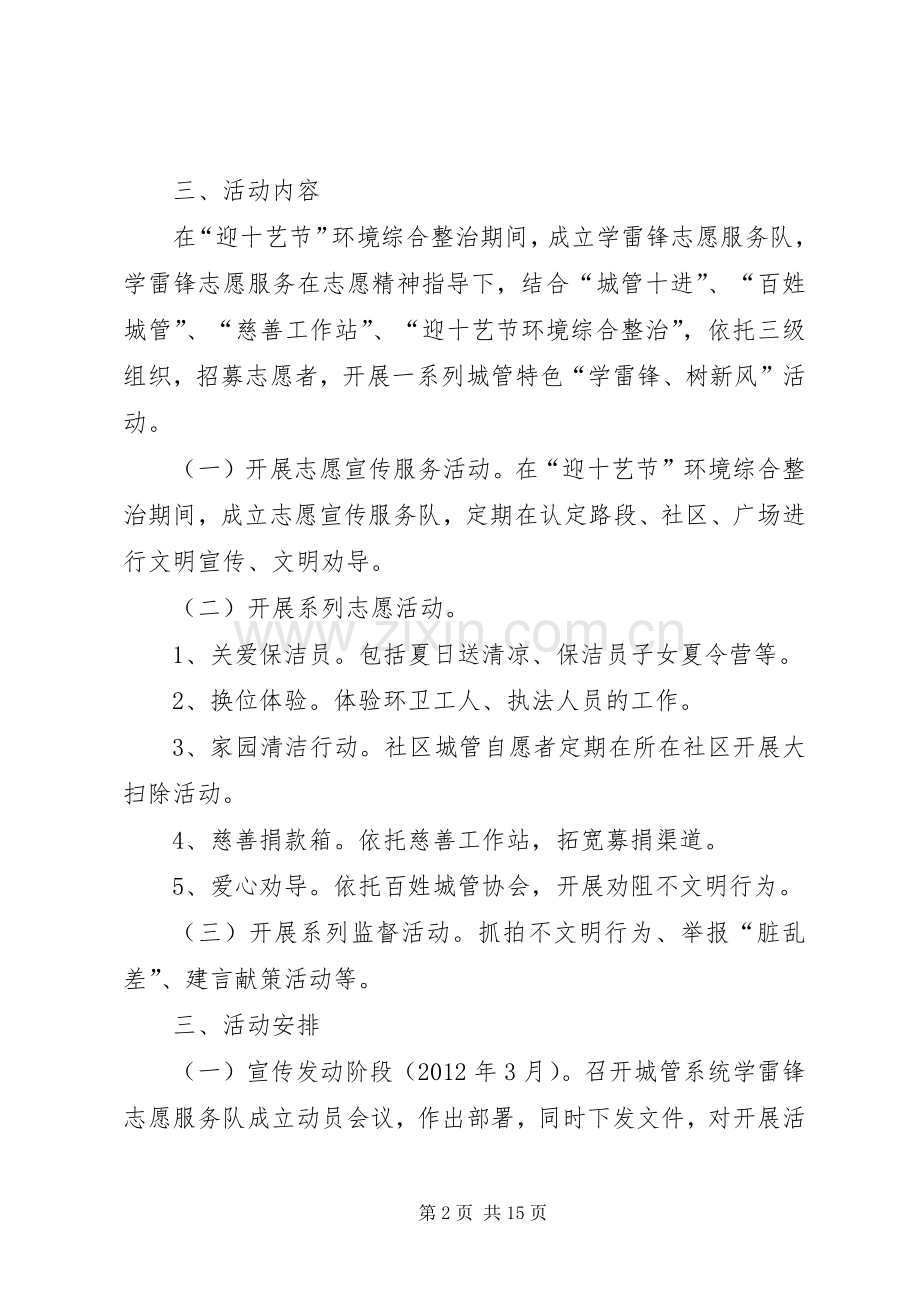 城管局学雷锋活动实施方案.docx_第2页