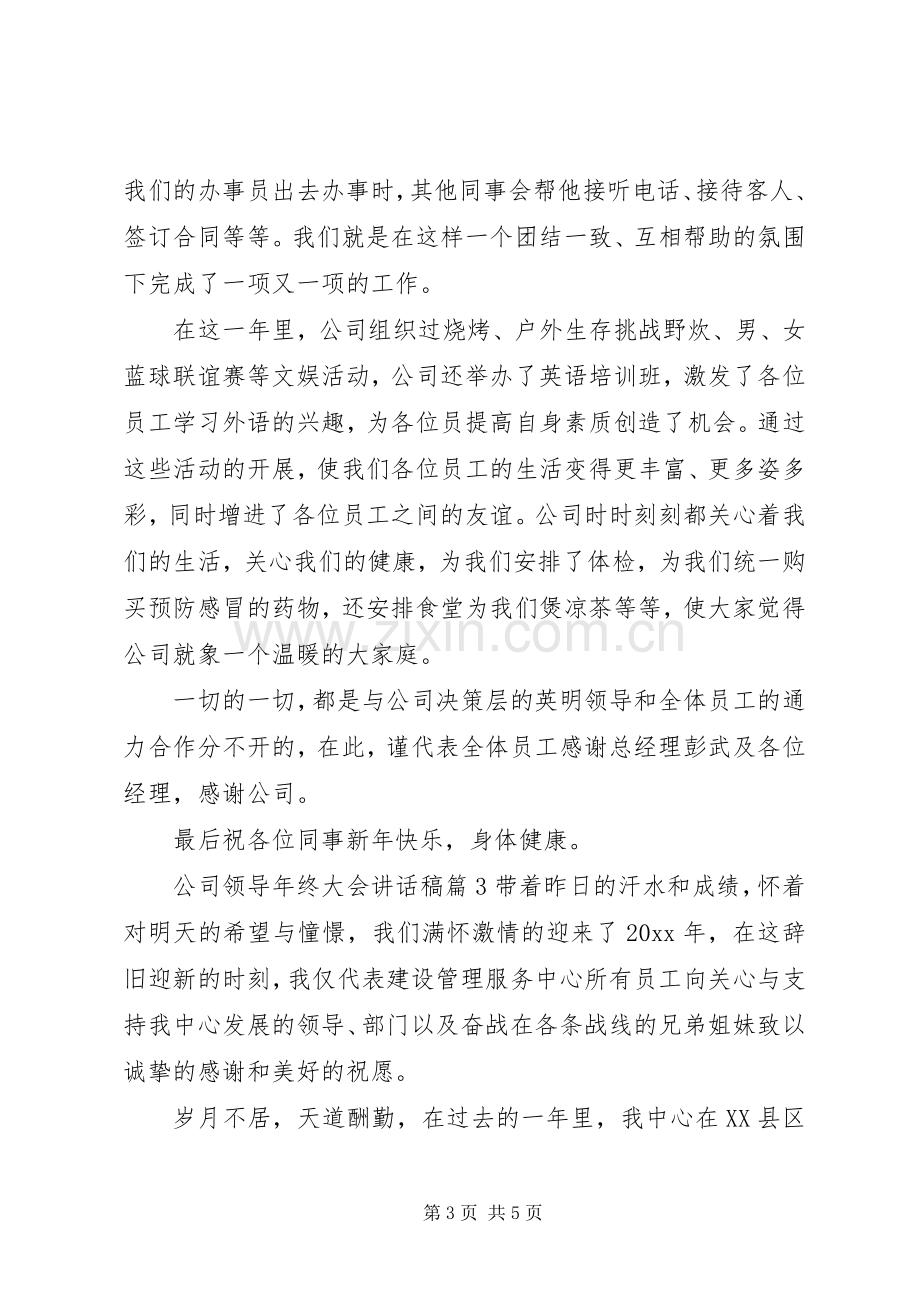 公司领导年终大会讲话稿.docx_第3页