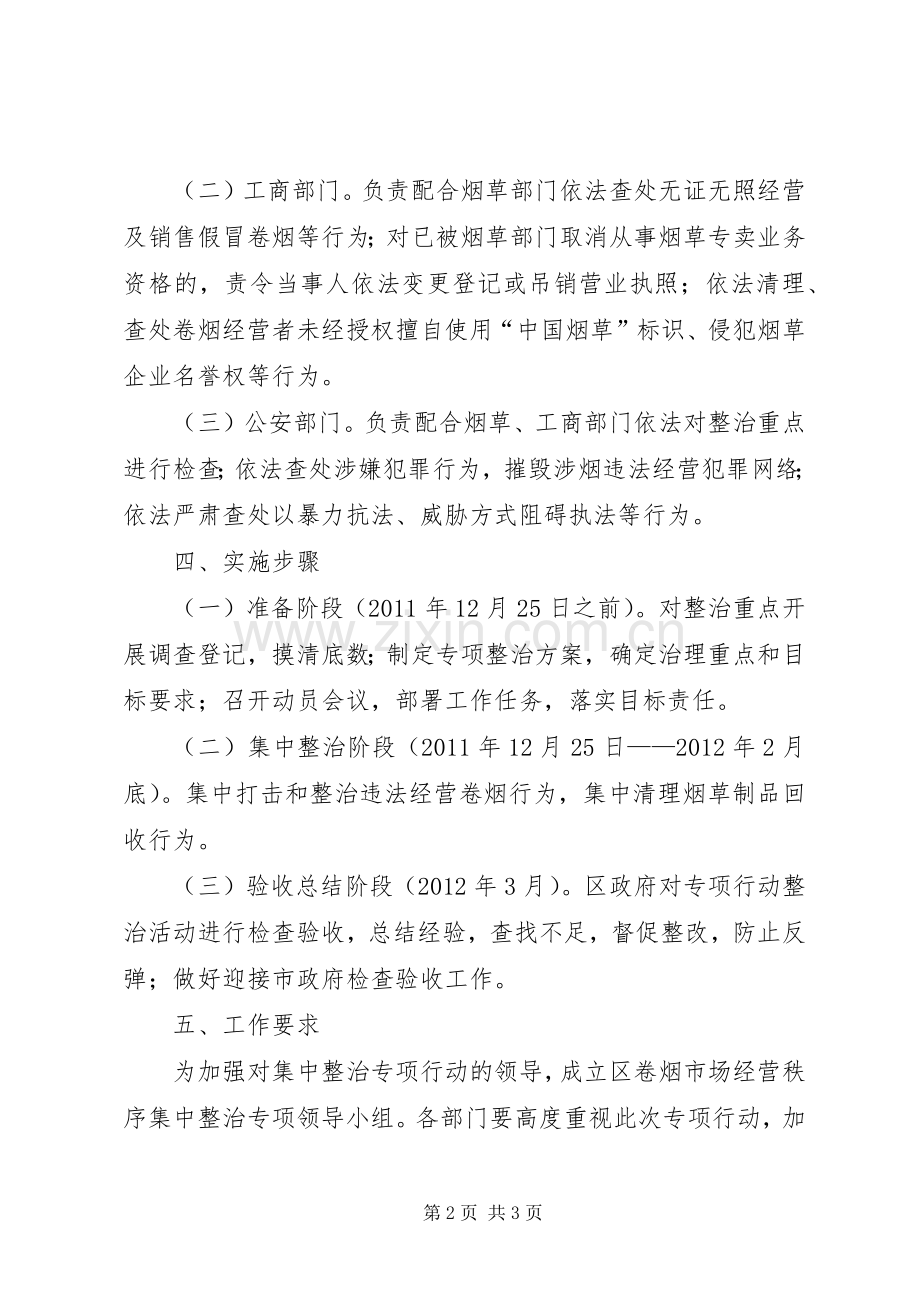 卷烟市场集中整治实施方案.docx_第2页