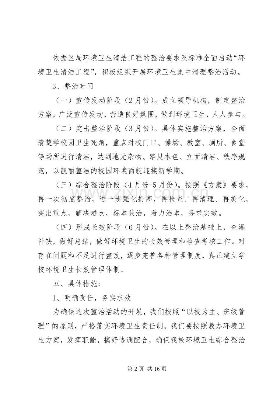 学校园环境卫生整治方案.docx_第2页