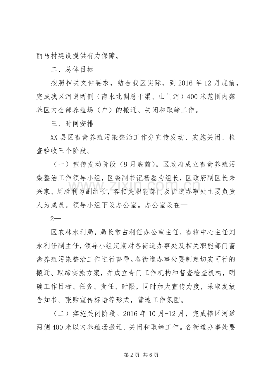 畜禽养殖场污染专项整治工作实施方案 .docx_第2页