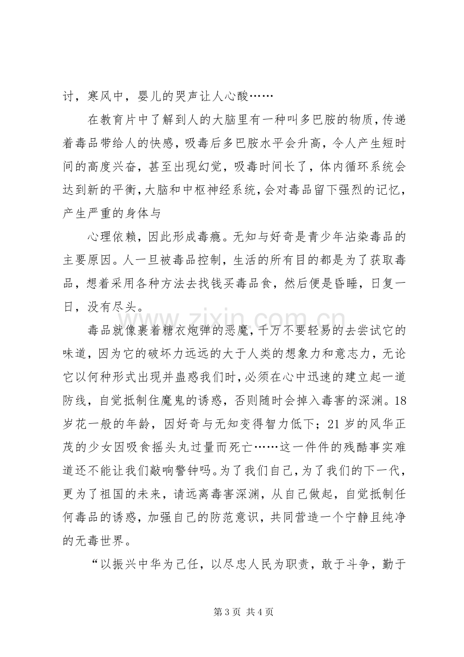 禁毒片观后感五篇范文(2).docx_第3页