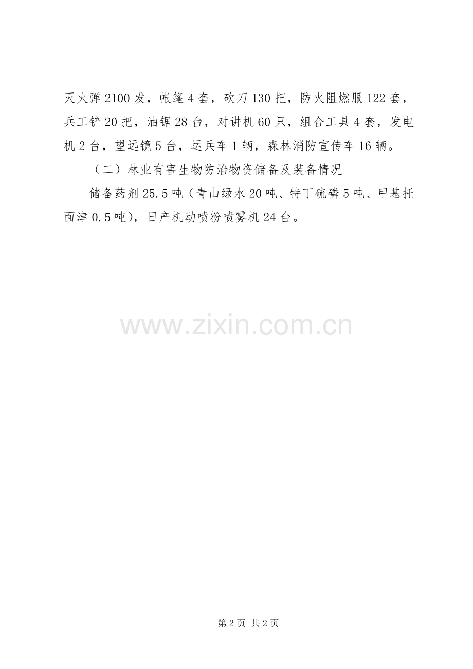 林业局关于林业重点应急处理预案执行情况自检自查报告.docx_第2页