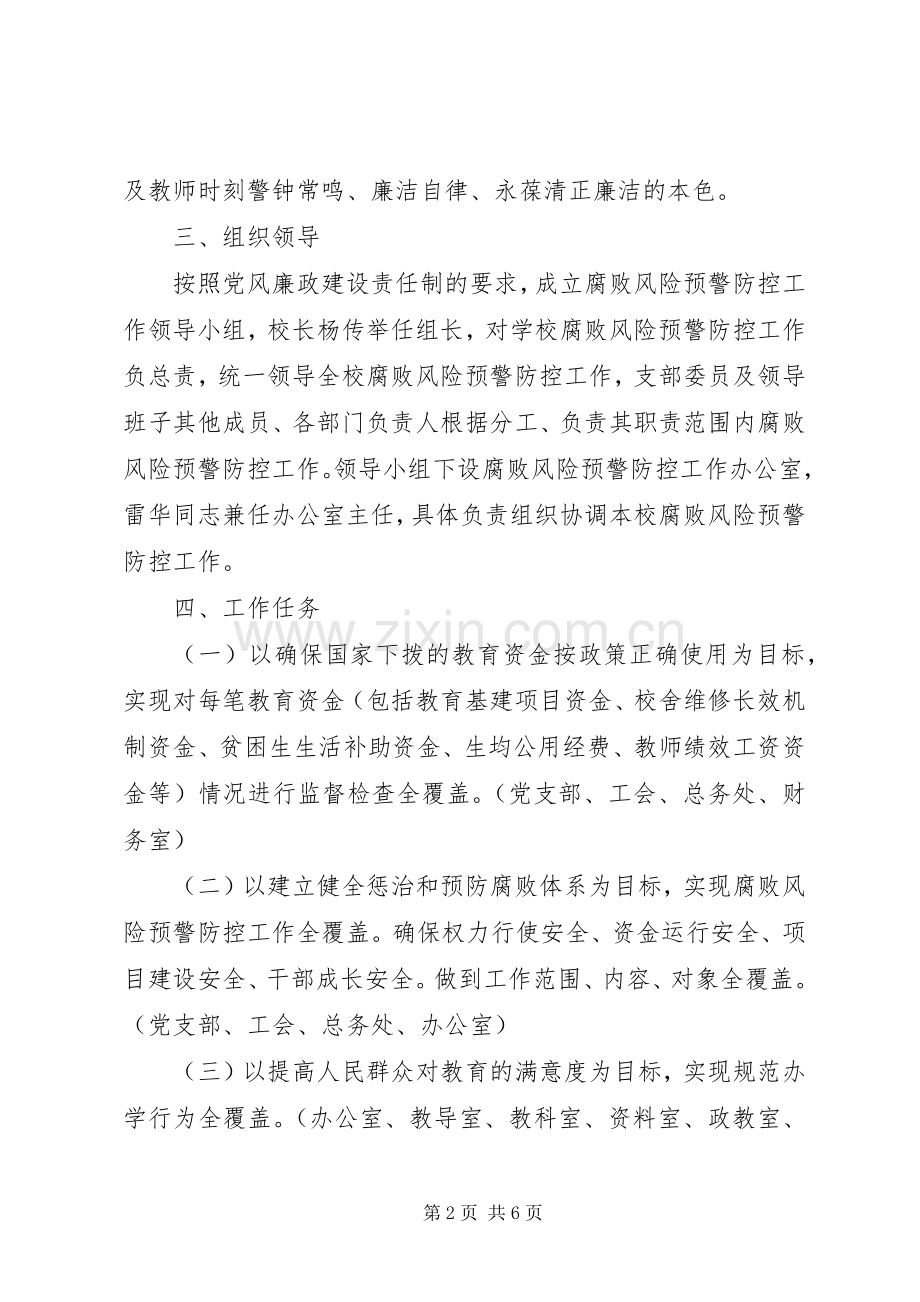 腐败风险预警防控工作实施方案 .docx_第2页