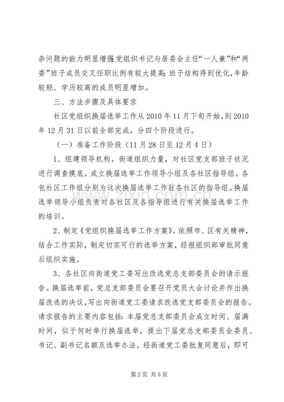 街道社区党组织换届选举工作实施方案.docx_第2页