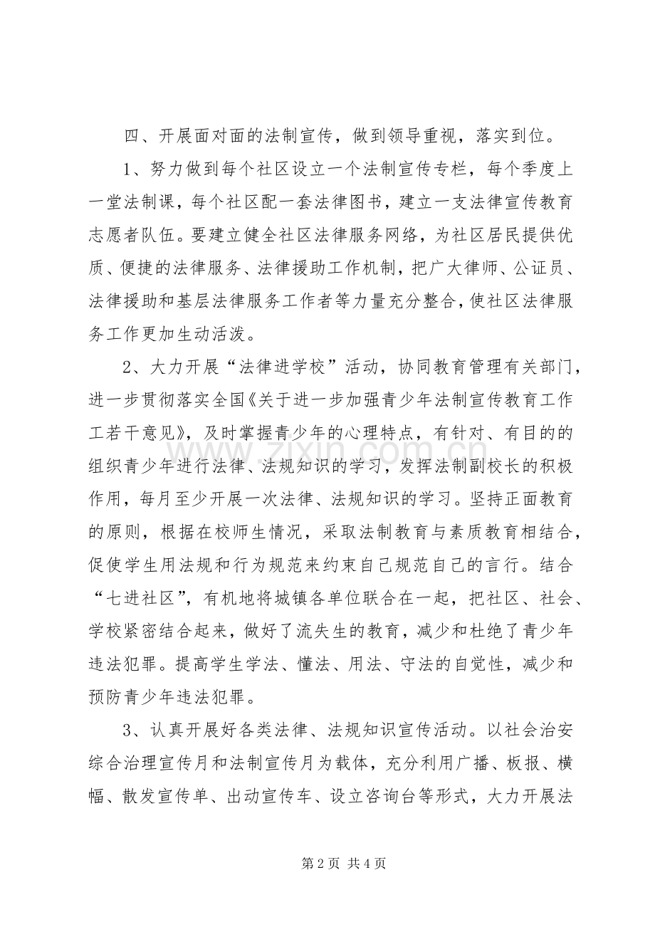 XX镇“法律进社区”工作方案.docx_第2页