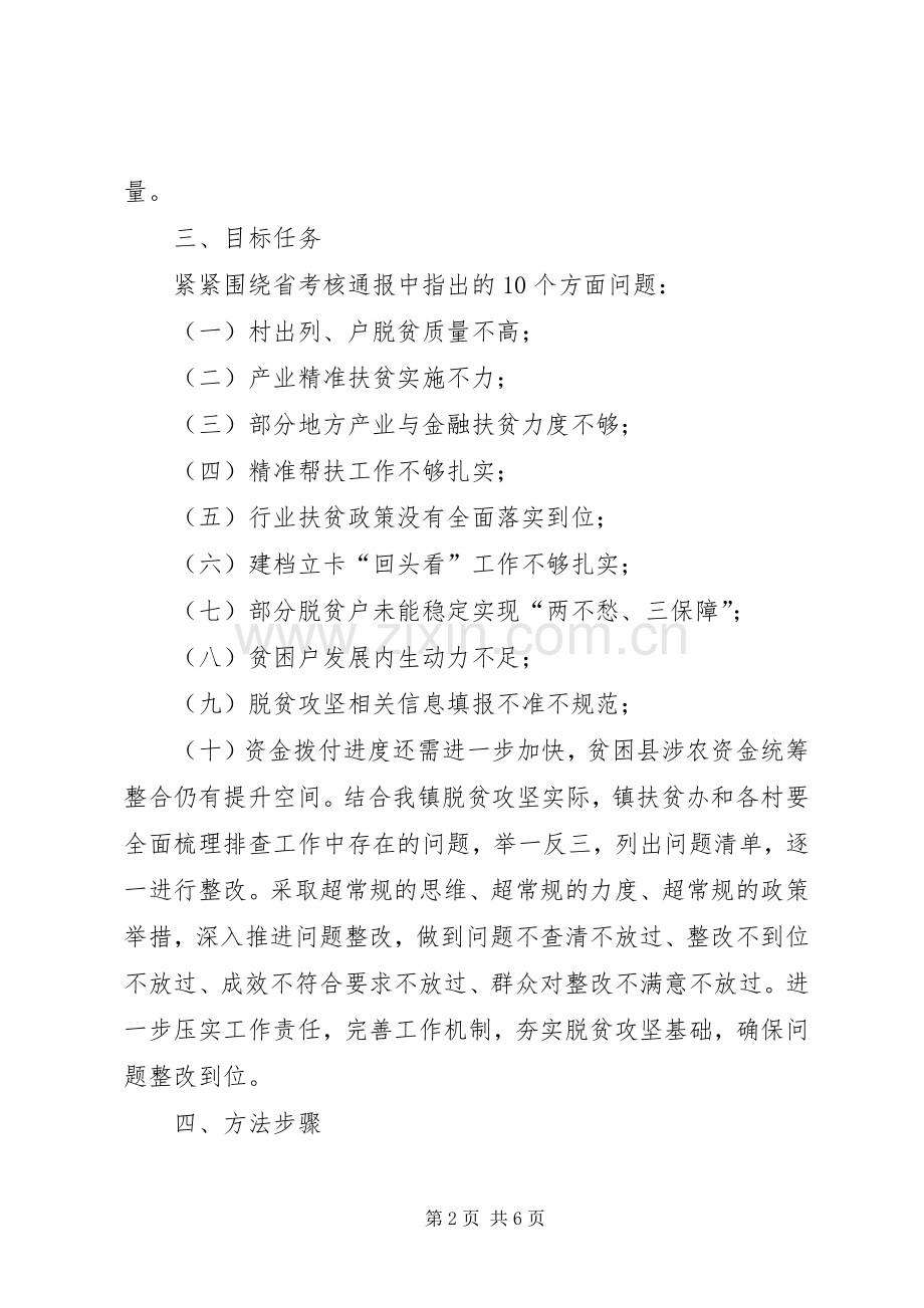 乡镇扶贫开发工作专项整改行动实施方案 .docx_第2页