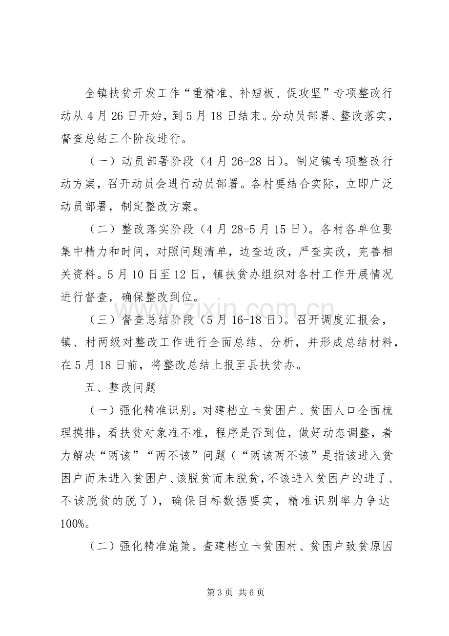 乡镇扶贫开发工作专项整改行动实施方案 .docx_第3页