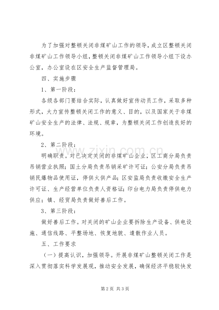 市区非矿山整顿实施方案.docx_第2页