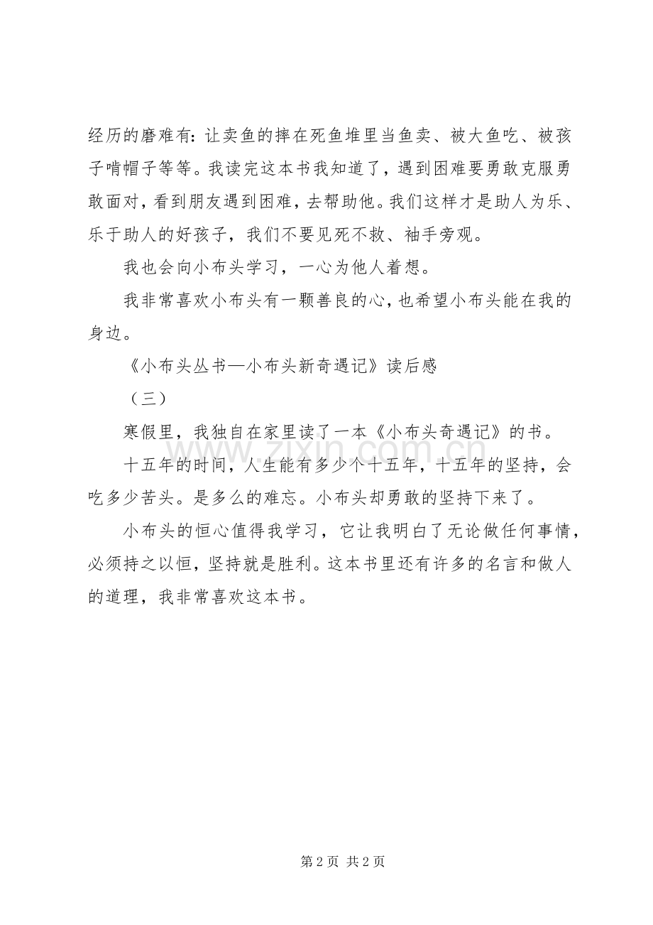 《小布头丛书—小布头新奇遇记》读后感_1.docx_第2页