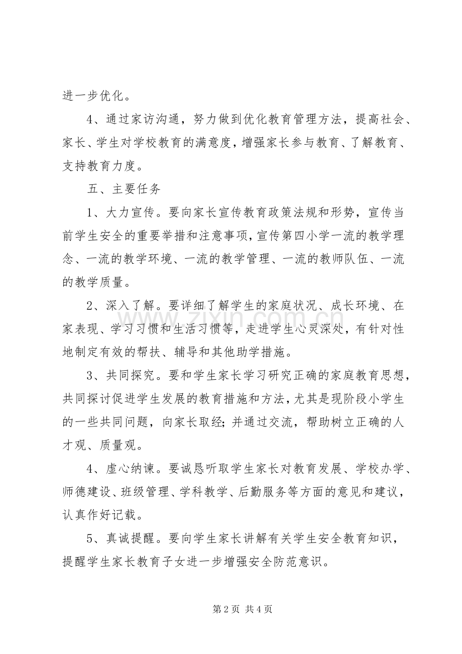 XX县区茅坪场小学课外访万家活动实施方案.docx_第2页