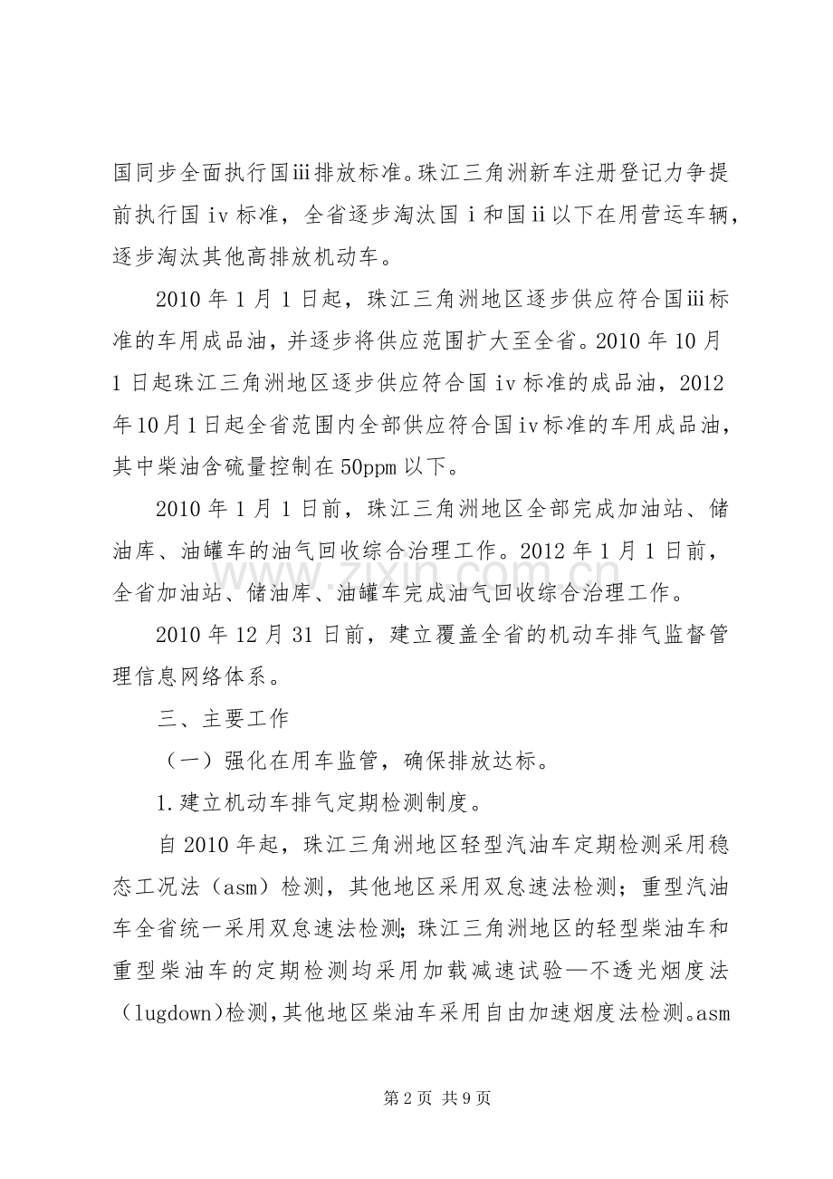 XX县区机动车排气污染防治方案.docx_第2页